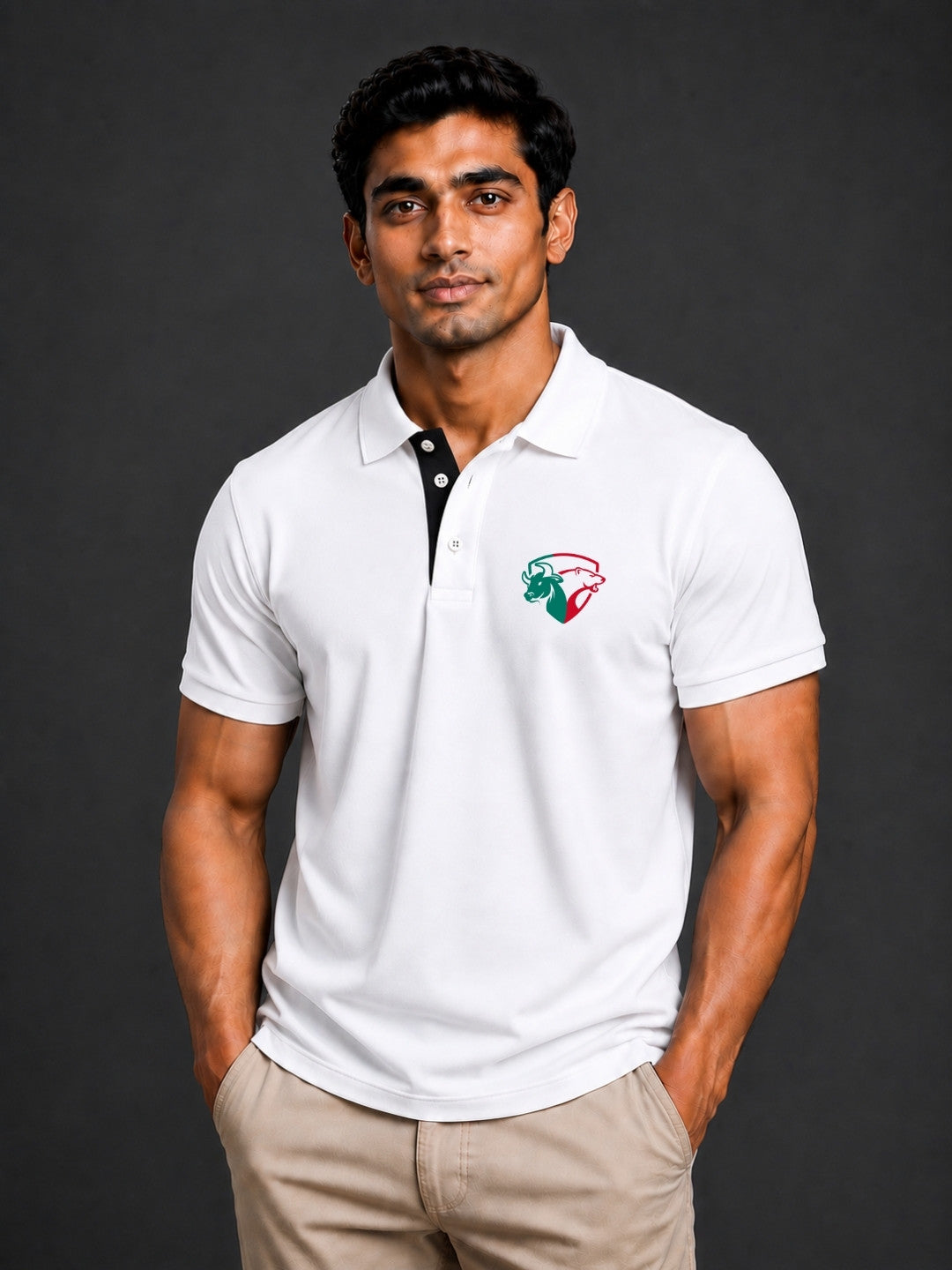 Bear Bull Trading White Polo Trade T-Shirt