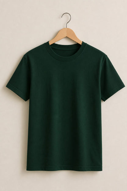 Bottle Green Premium Plain T-Shirt