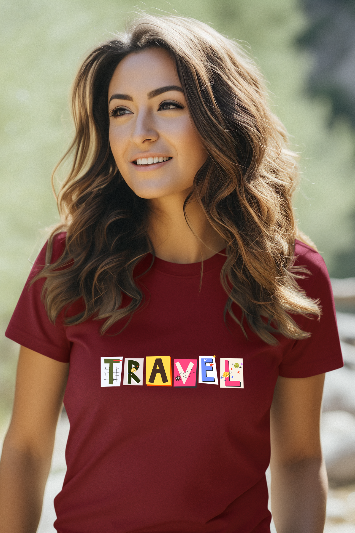 Travel Colorful Printed Unisex T-Shirt