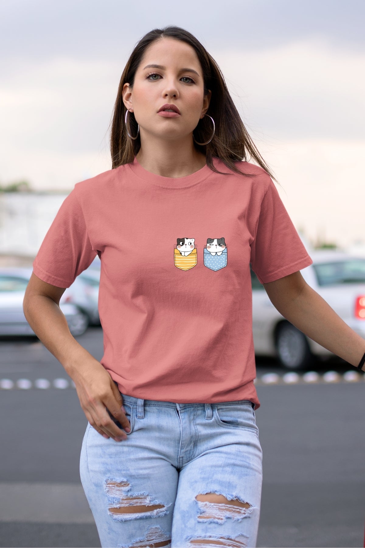 Cute Kitty Yl-BL Unisex T-Shirt
