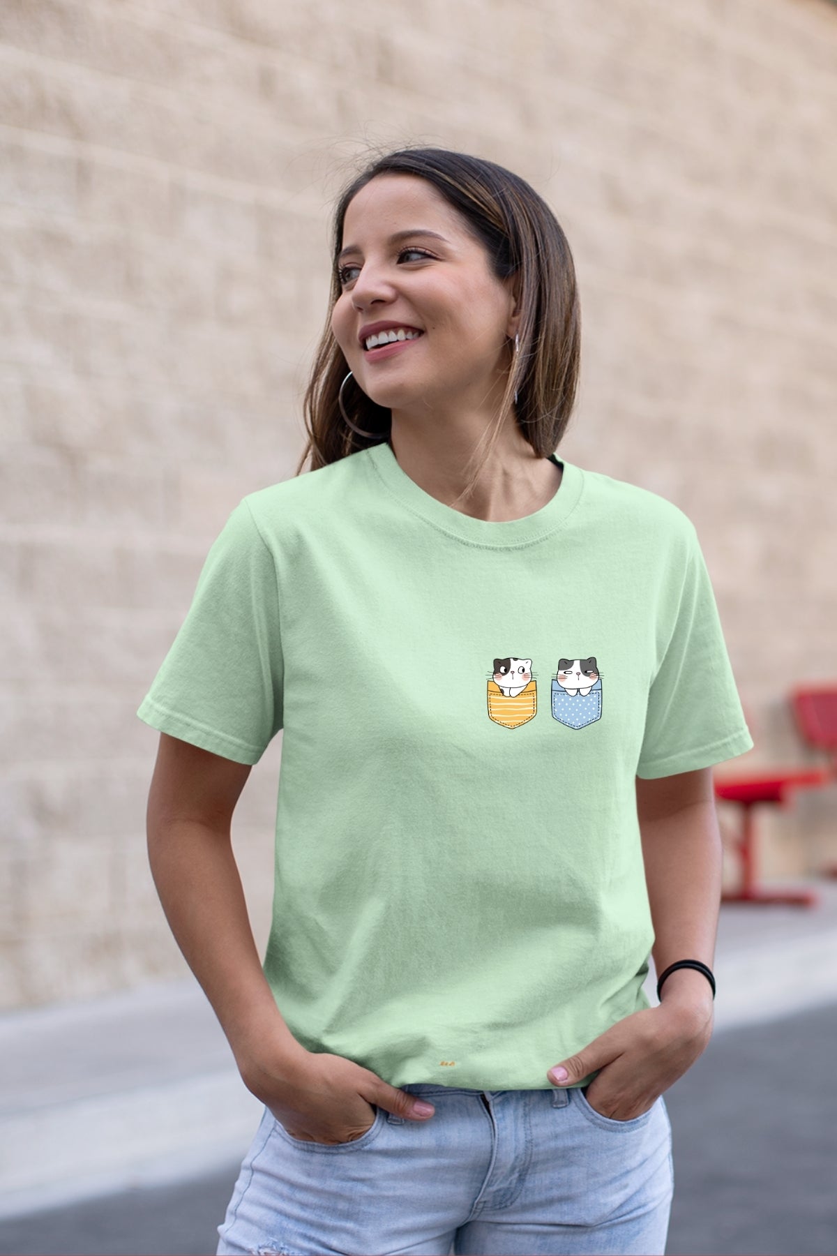 Cute Kitty Yl-BL Unisex T-Shirt