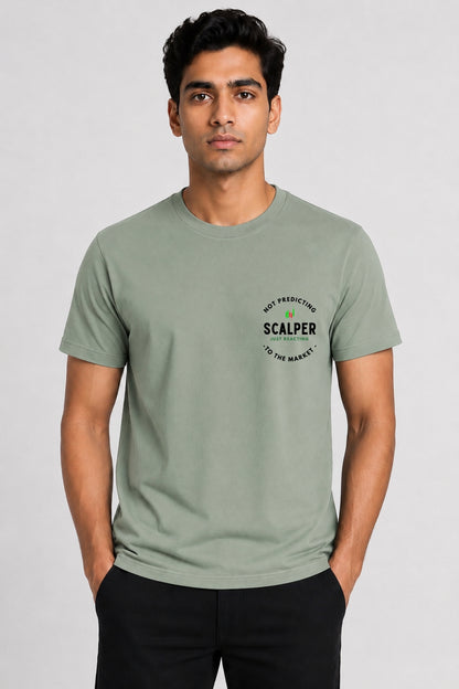 Scalper Trade Type Pocket Size Printed Unisex Trading T-Shirt
