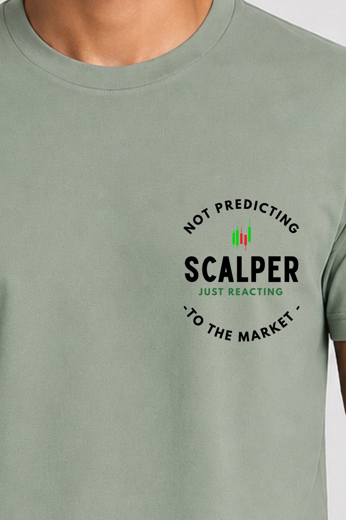 Scalper Trade Type Pocket Size Printed Unisex Trading T-Shirt