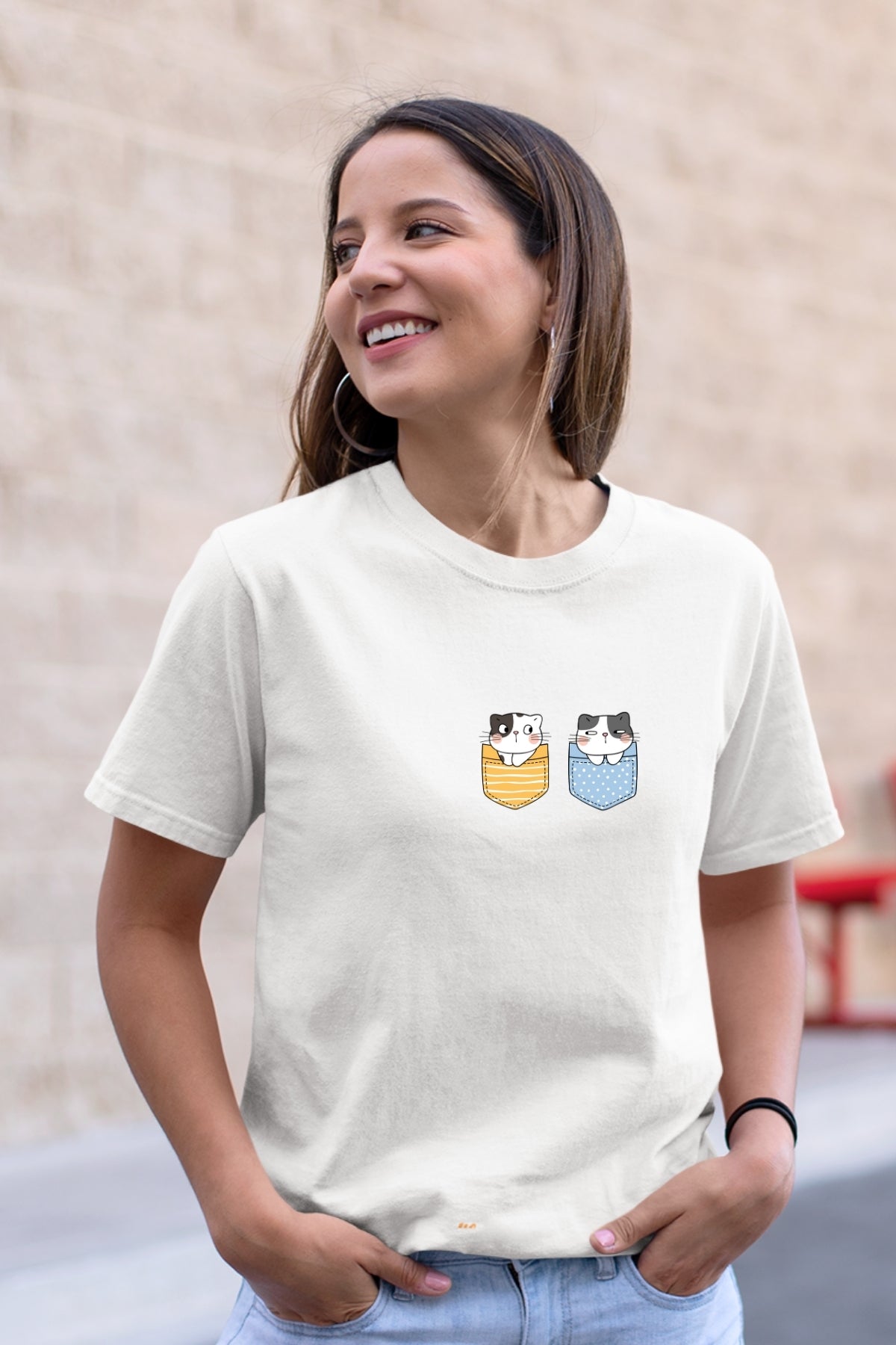 Cute Kitty Yl-BL Unisex T-Shirt