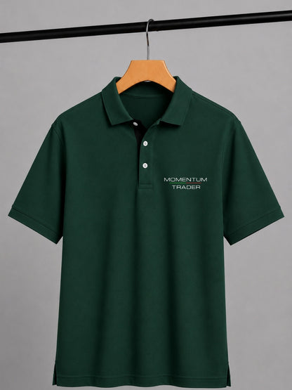 Momentum Trader Pine Green Polo Trading T-Shirt