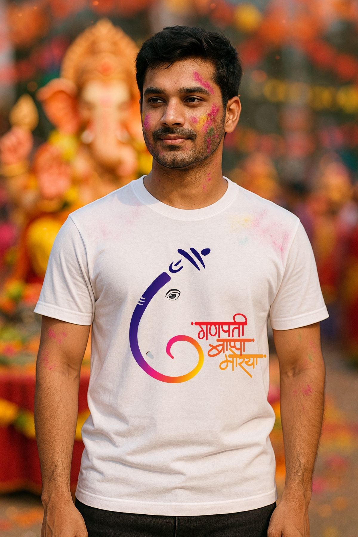 Ganpati Bappa Morya Artwork God Unisex T-Shirt