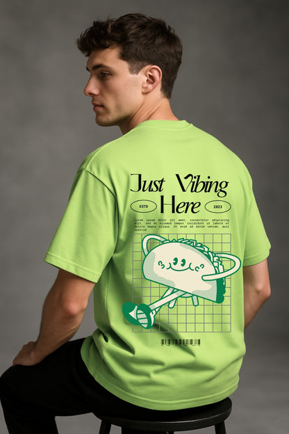 Taco Vibing Printed Oversize T-Shirt