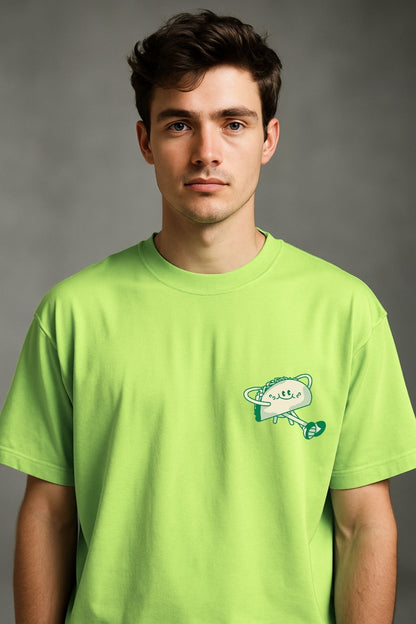 Taco Vibing Printed Oversize T-Shirt