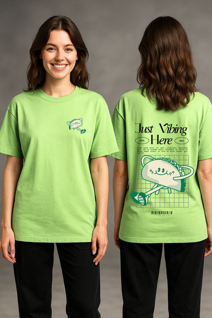 Taco Vibing Printed Oversize T-Shirt