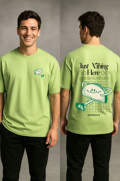 Taco Vibing Printed Oversize T-Shirt