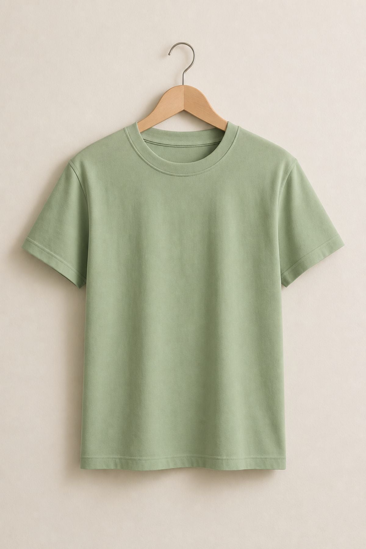 Sage Green Premium Plain T-Shirt