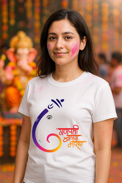 Ganpati Bappa Morya Artwork God Unisex T-Shirt