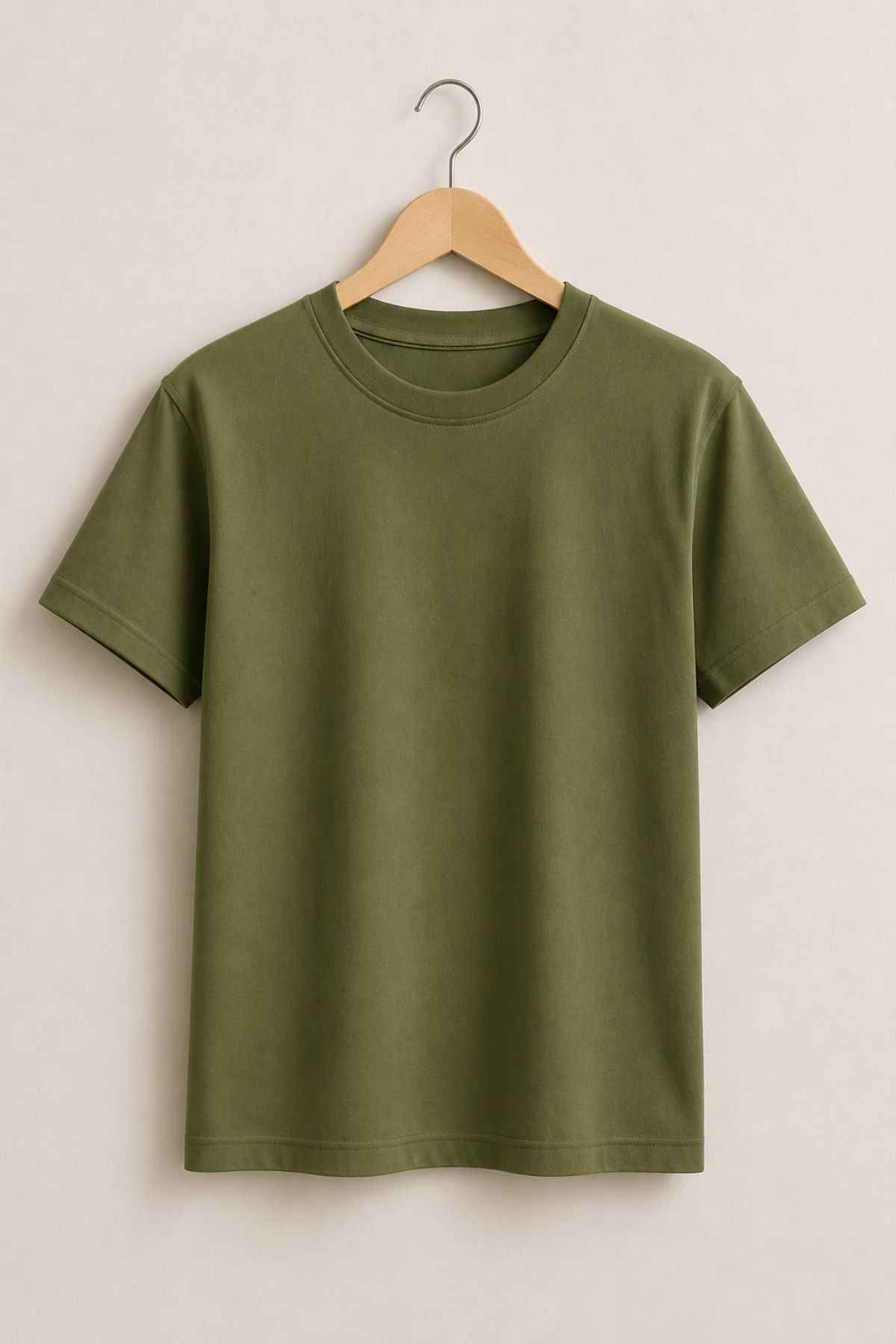 Olive Green Premium Plain T-Shirt