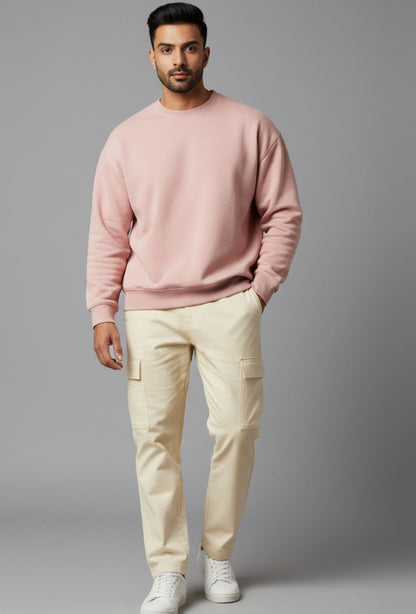 Oversized Sand & Candy Pink Mix Vibe Co-ords