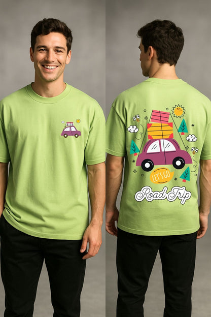 Road Trip Travel Printed Oversize T-Shirt