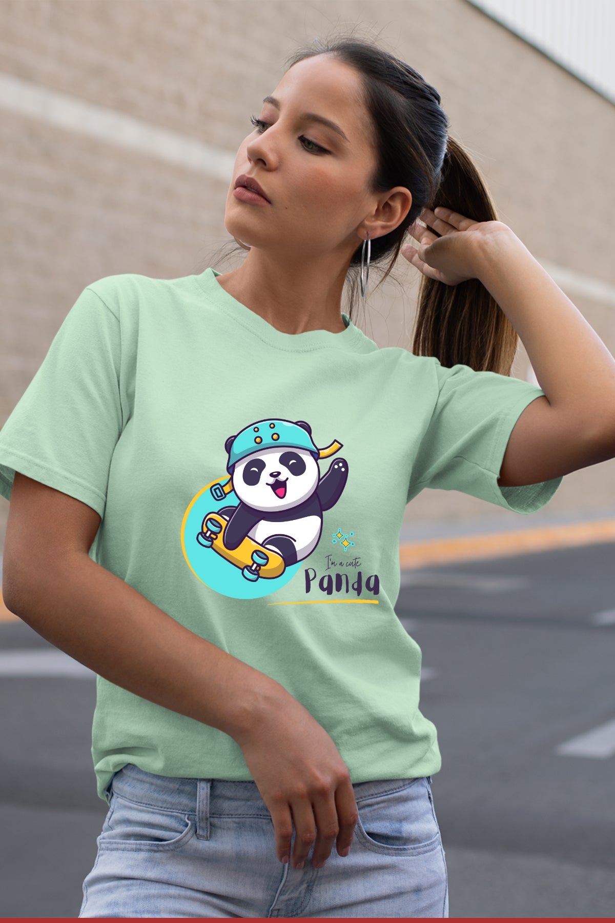 Skating Panda Unisex T-Shirt