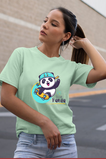 Skating Panda Unisex T-Shirt