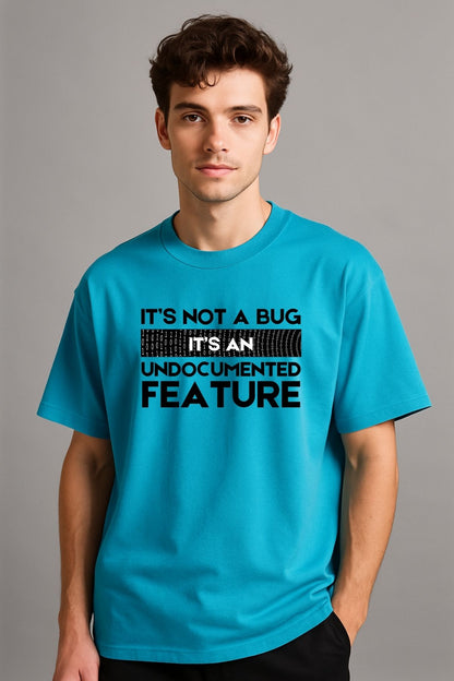 Undocumented Feature Text Printed Oversize T-Shirt