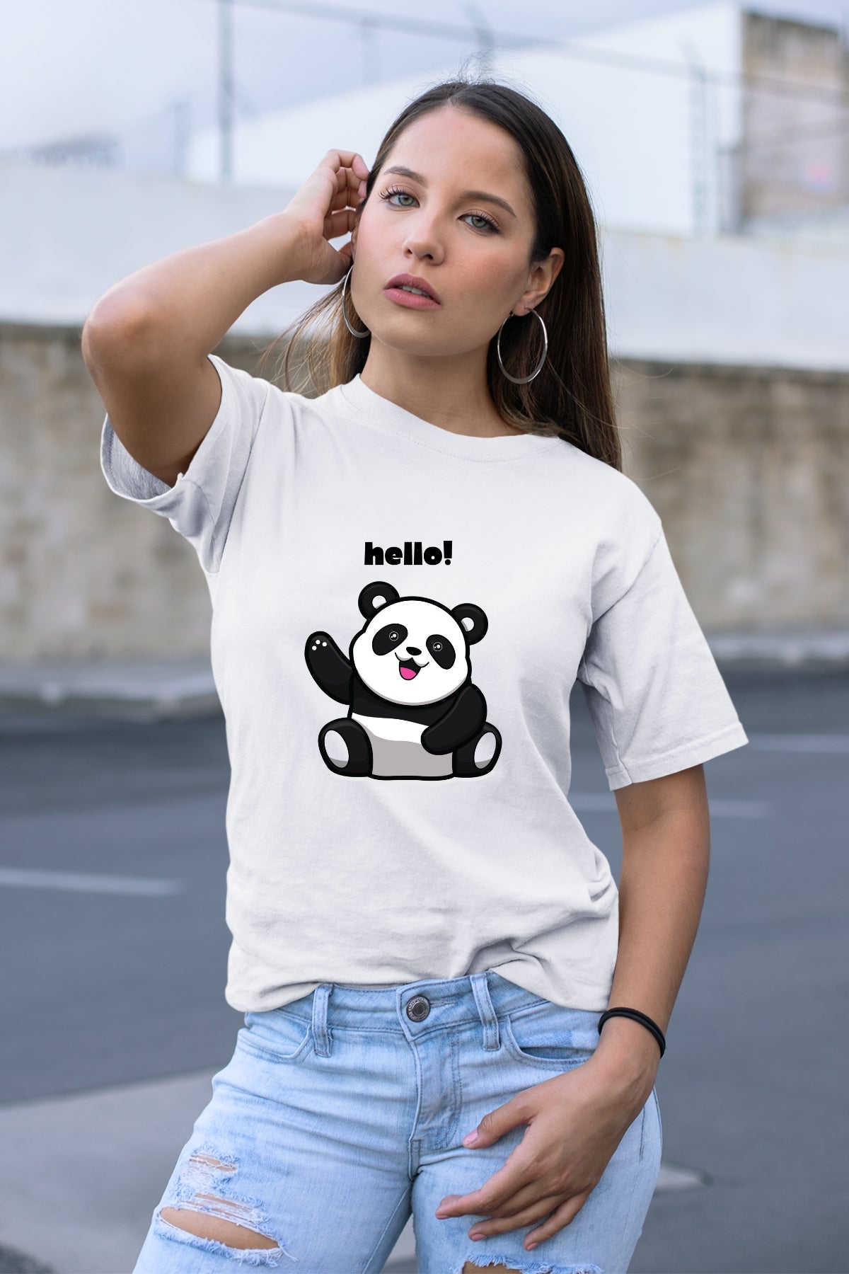 Hello Panda Unisex T-Shirt