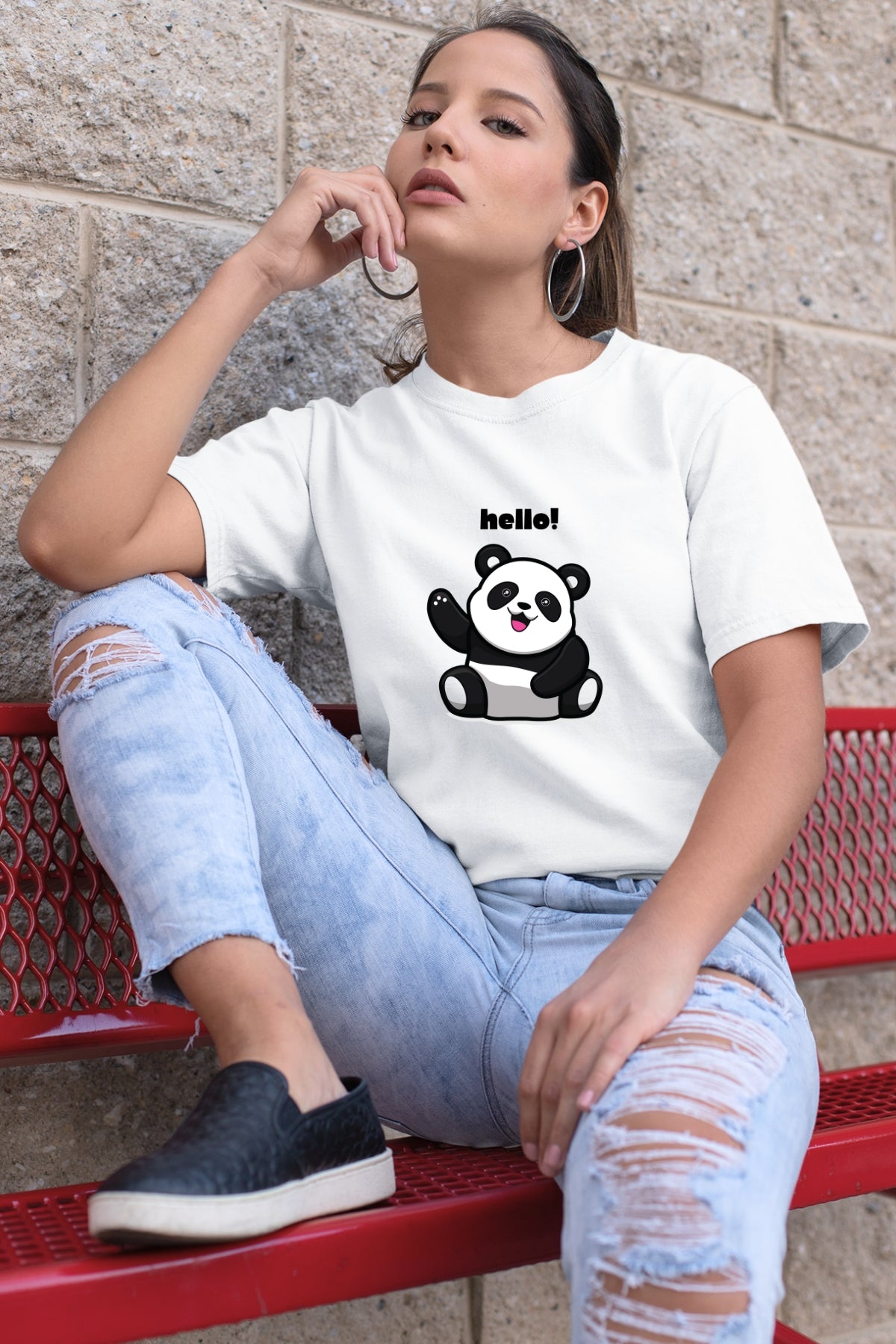 Hello Panda Unisex T-Shirt