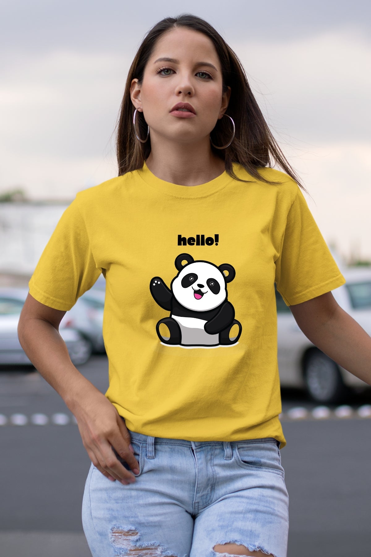 Hello Panda Unisex T-Shirt
