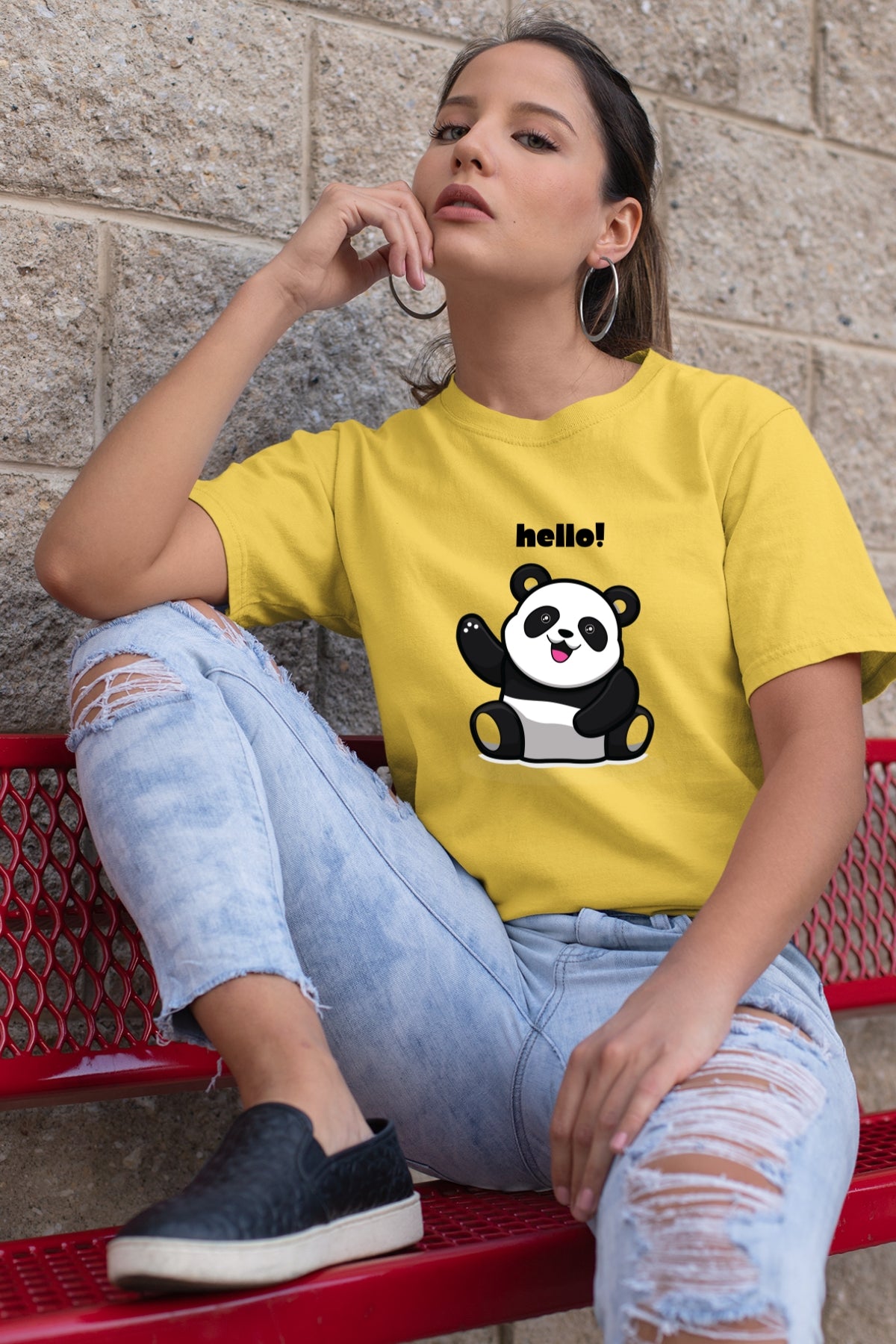 Hello Panda Unisex T-Shirt