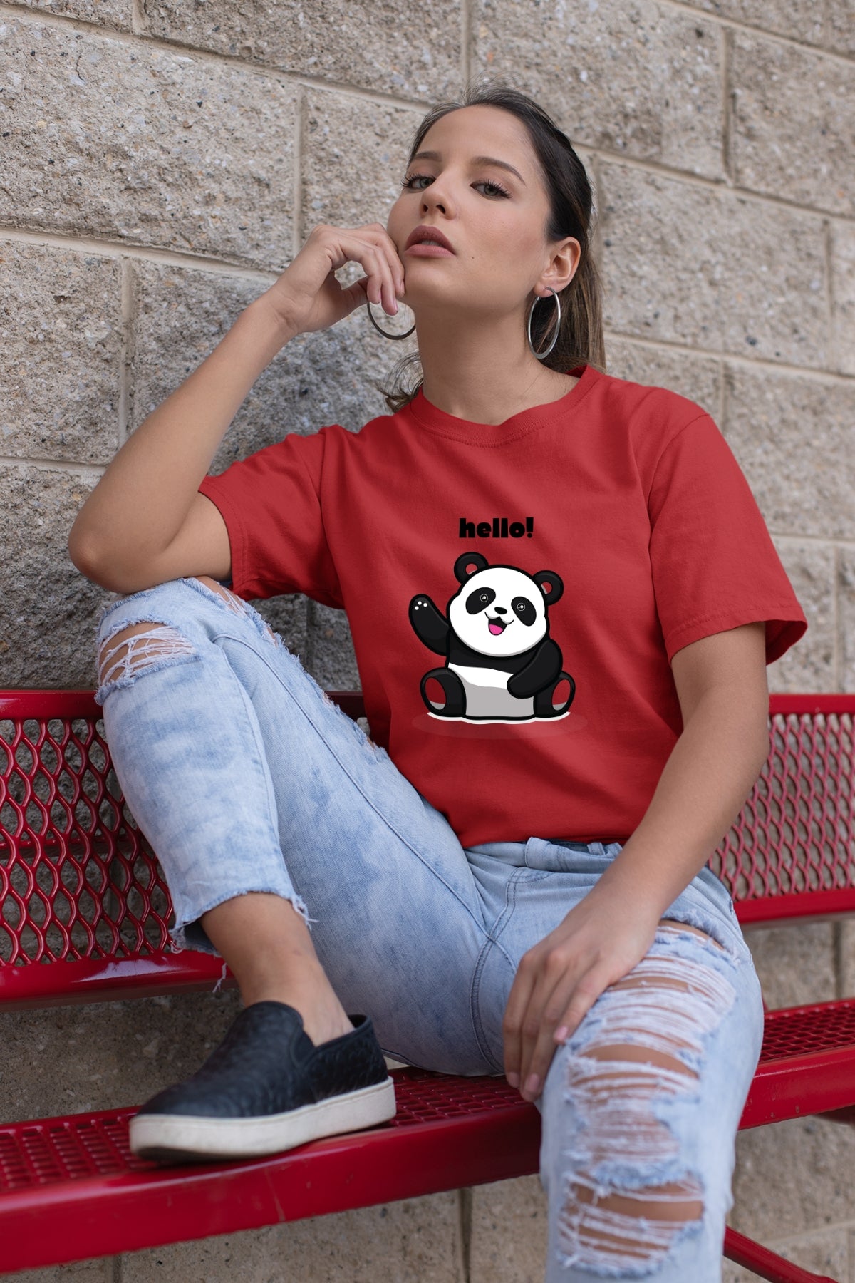 Hello Panda Unisex T-Shirt