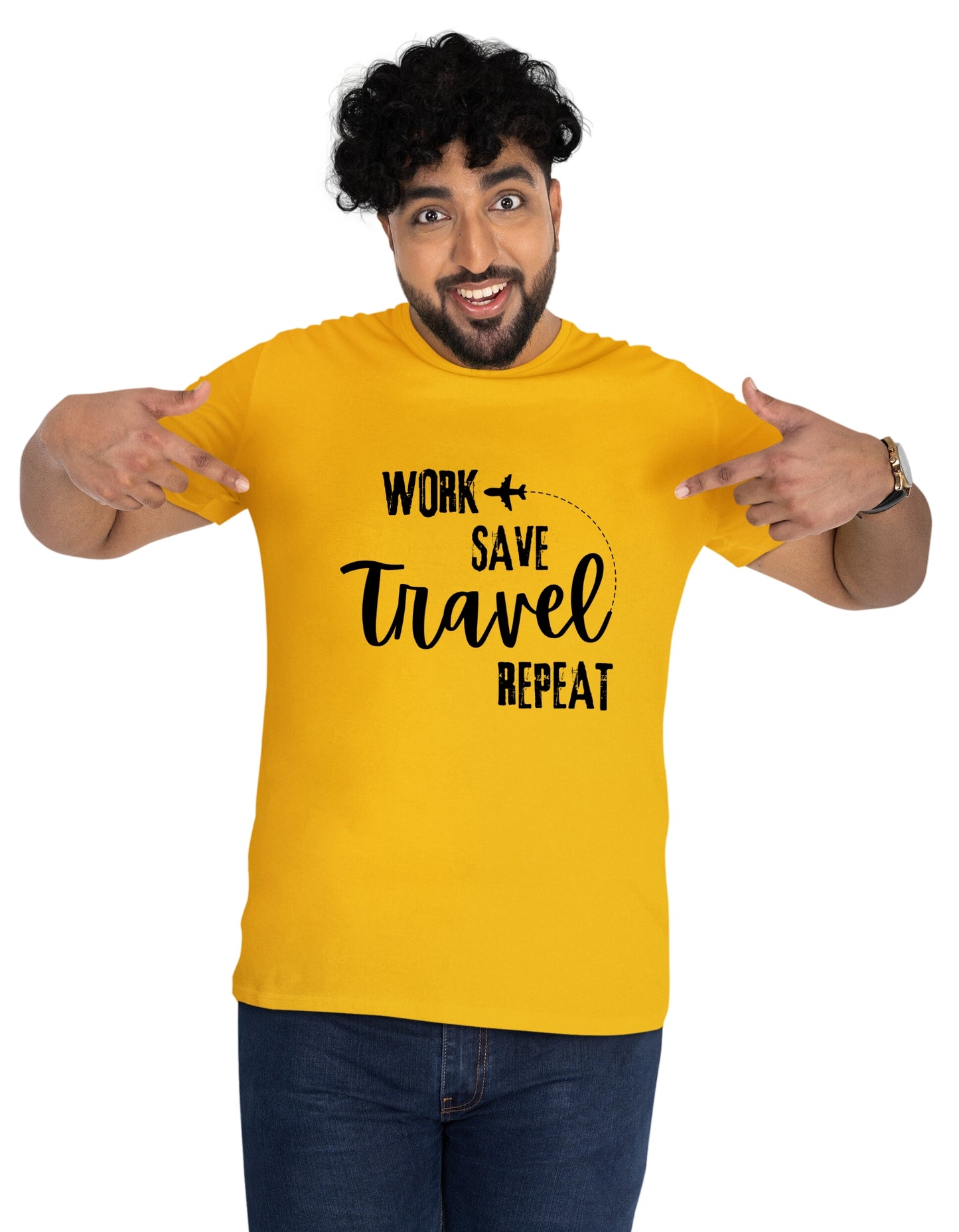 Work Travel Repeat Vacation Travel Unisex T-Shirt