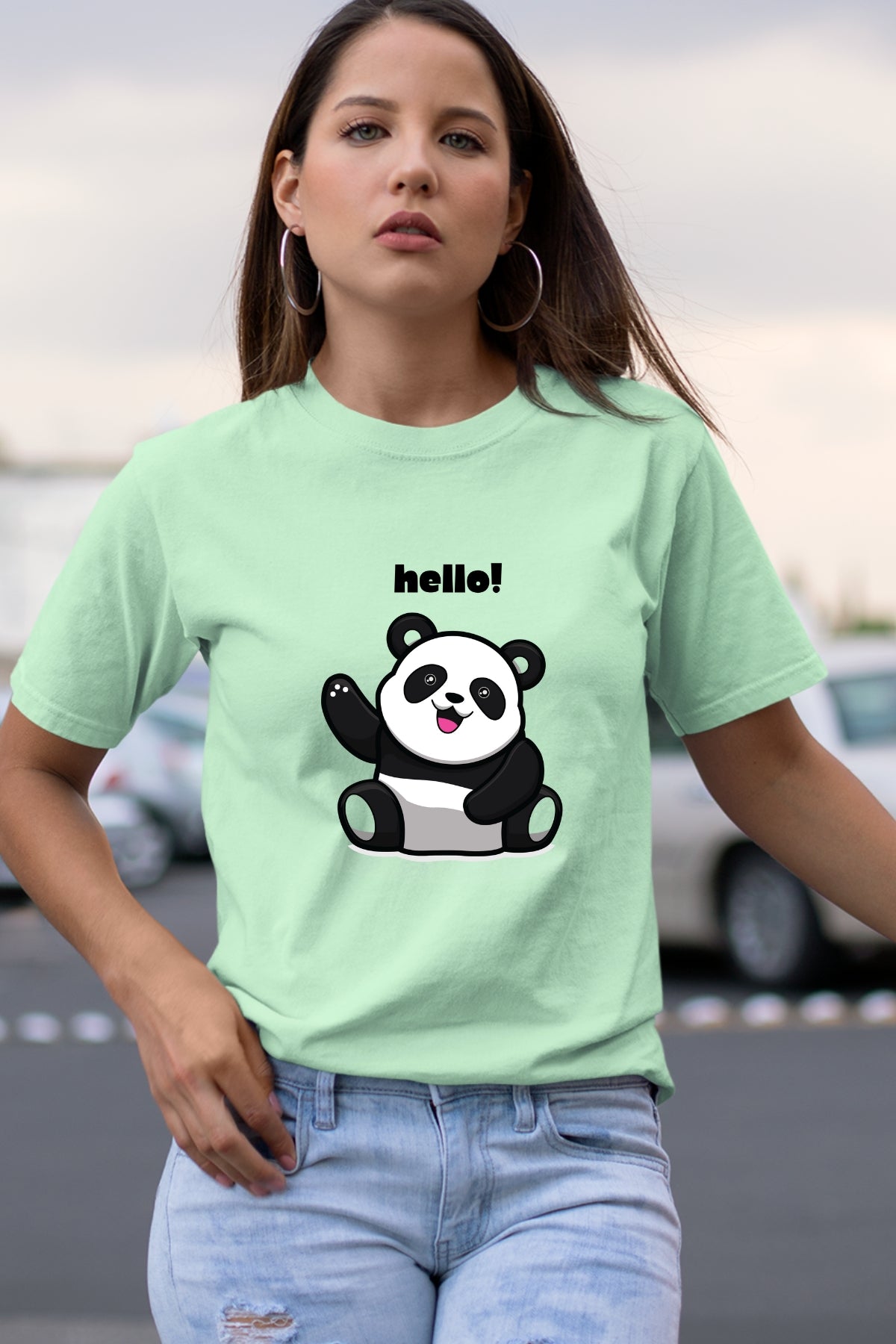 Hello Panda Unisex T-Shirt