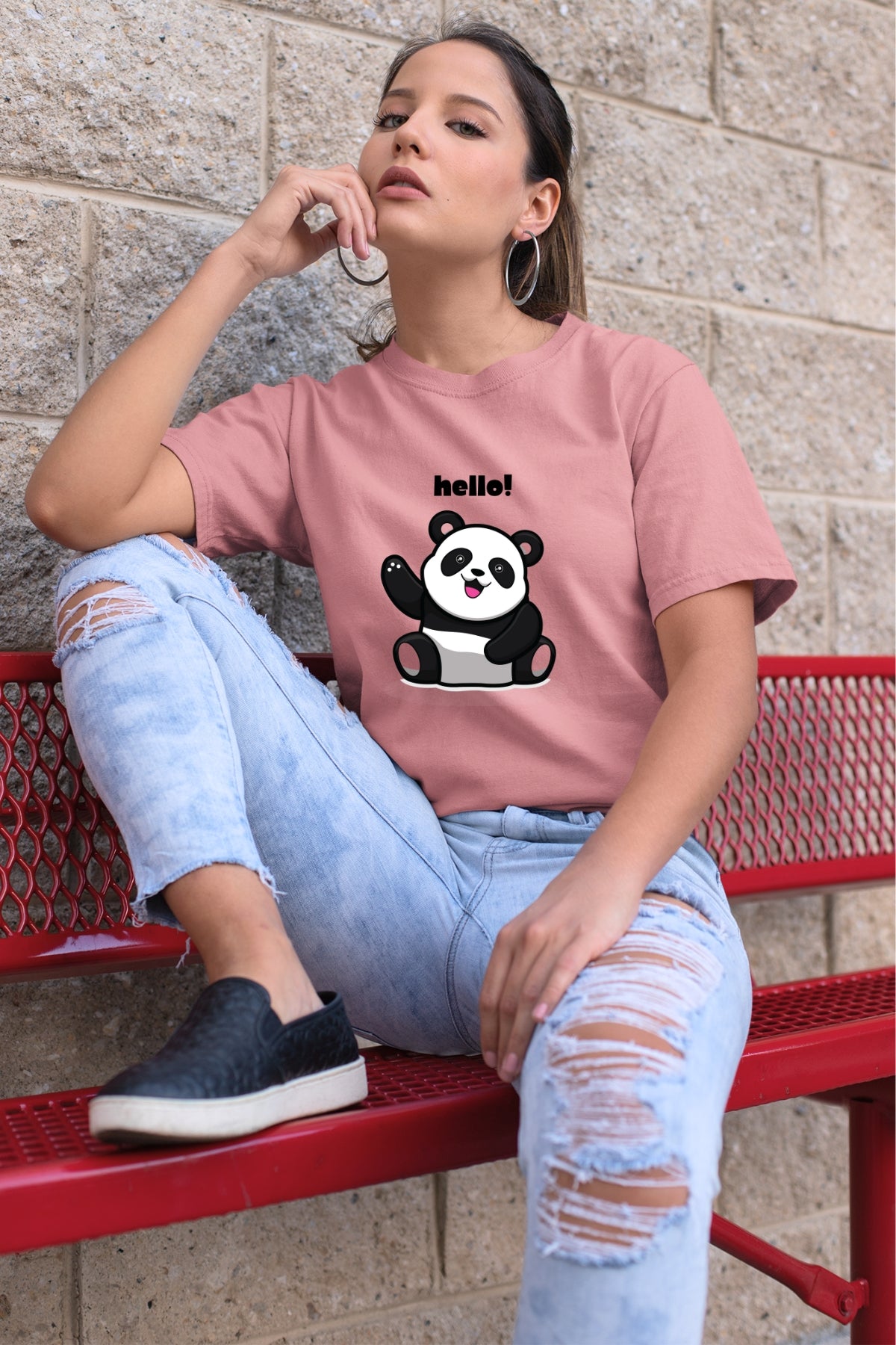 Hello Panda Unisex T-Shirt