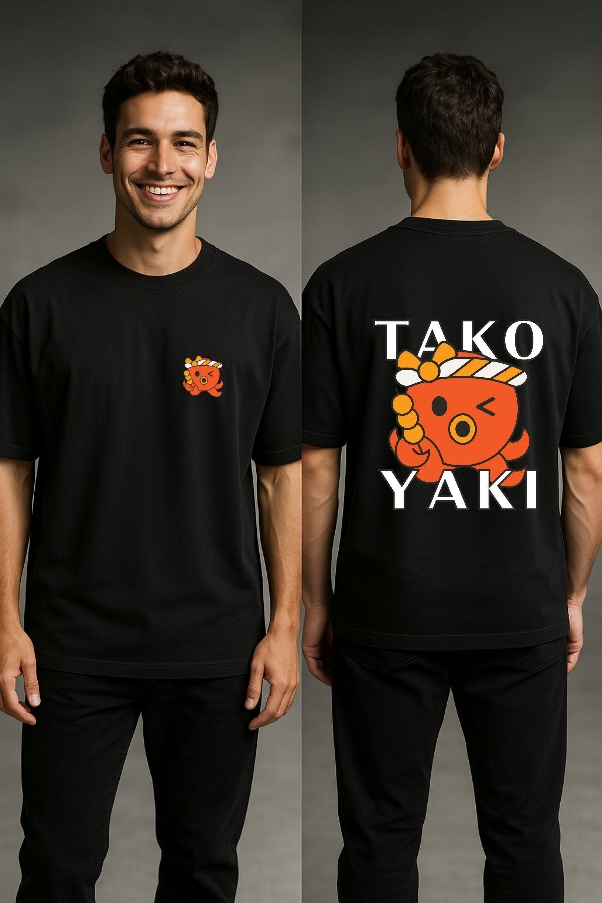 Tako Yaki Printed Oversize T-Shirt