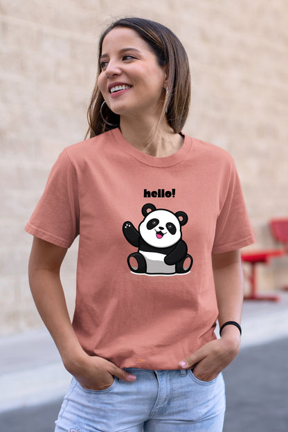 Hello Panda Unisex T-Shirt