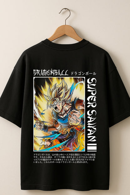 Goku Super Saiyan Anime Printed Oversize T-Shirt