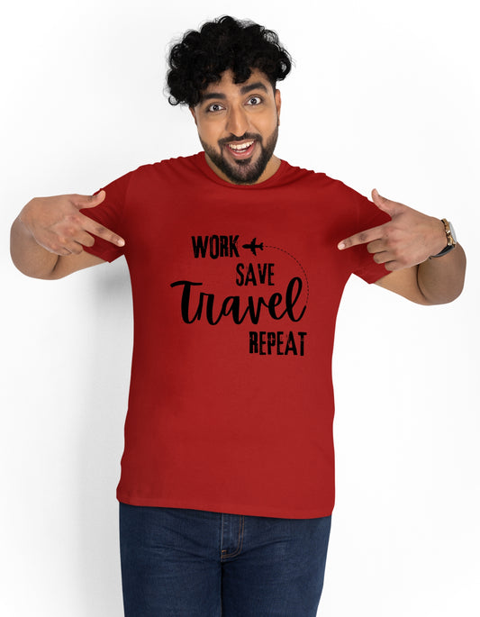 Work Travel Repeat Vacation Travel Unisex T-Shirt