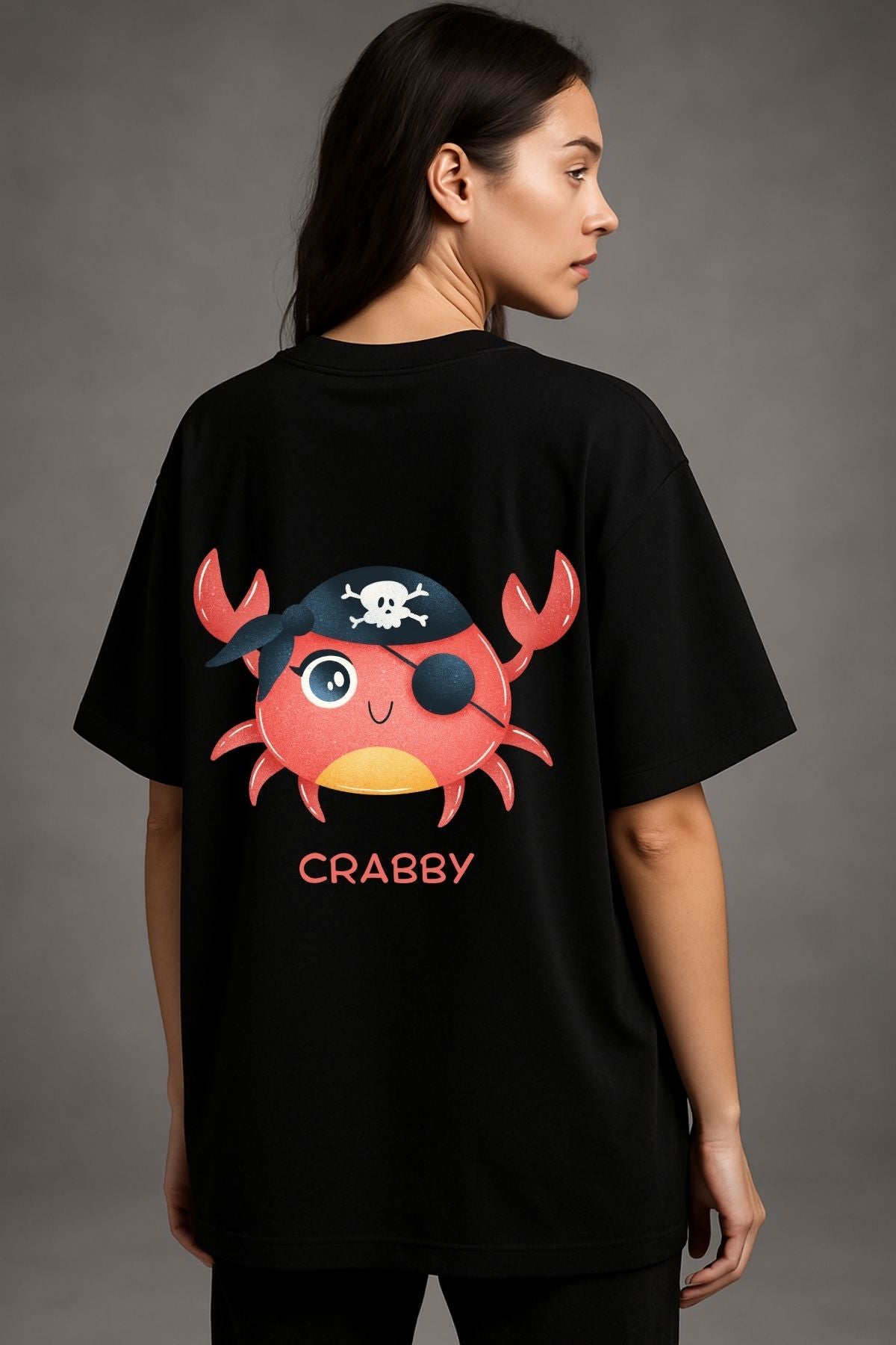 Crabby Printed Oversize T-Shirt