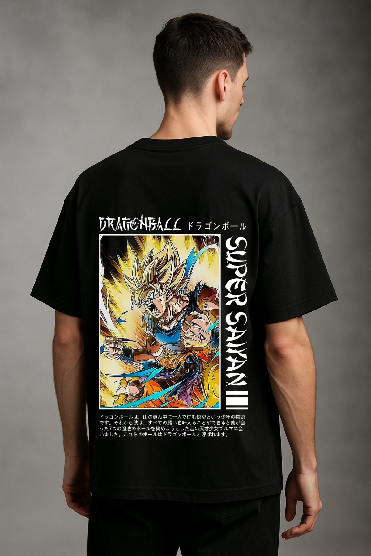Goku Super Saiyan Anime Printed Oversize T-Shirt