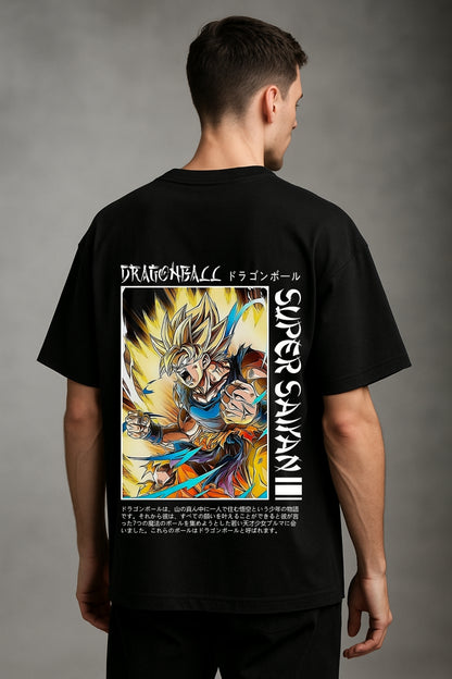 Goku Super Saiyan Anime Printed Oversize T-Shirt