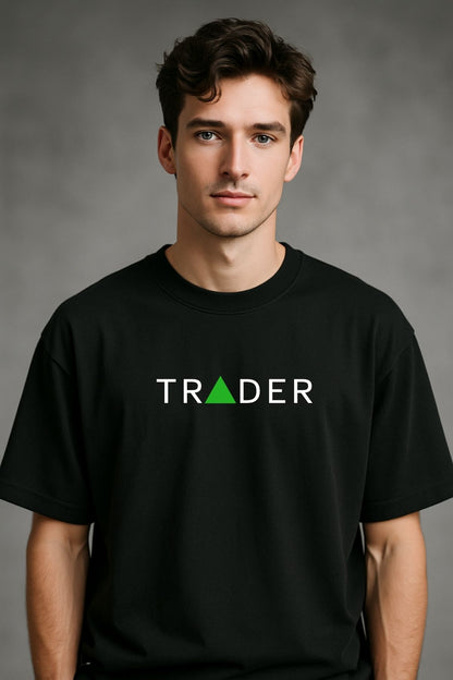 Day Trader  Printed Oversize T-Shirt