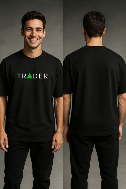 Day Trader  Printed Oversize T-Shirt