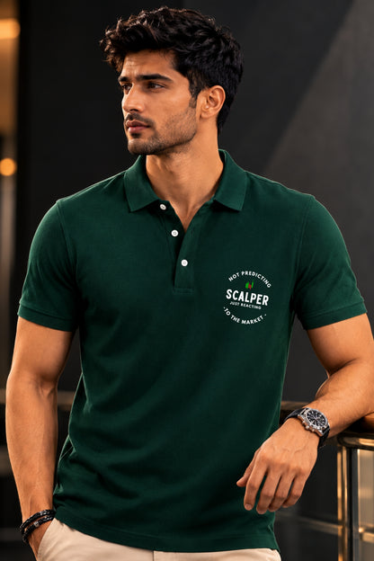 Portfolio Builder Combo 2 Bundle Trading T-Shirt Pack (Bottle Green & White)
