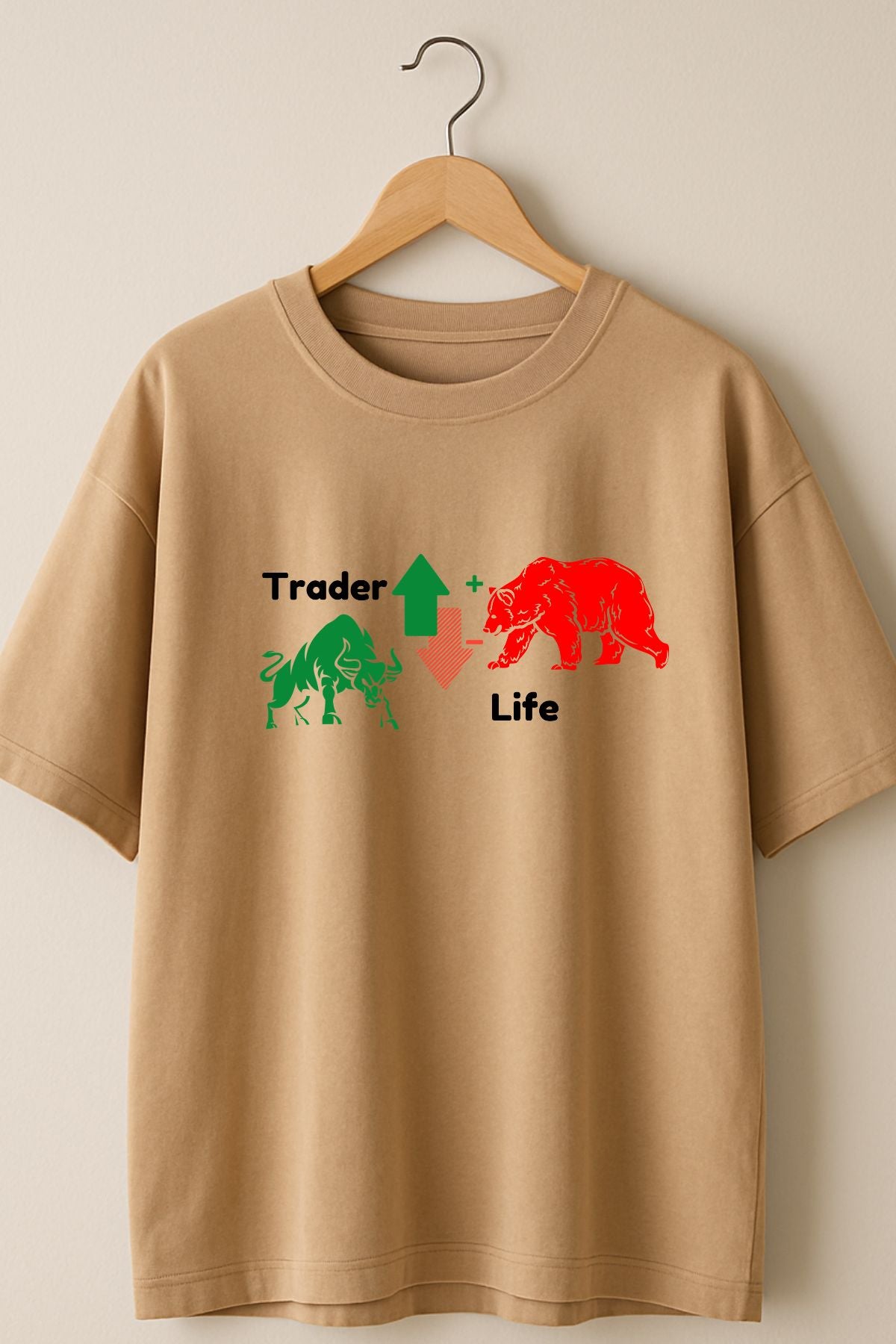 Trader life Oversize Printed Trading T-Shirt