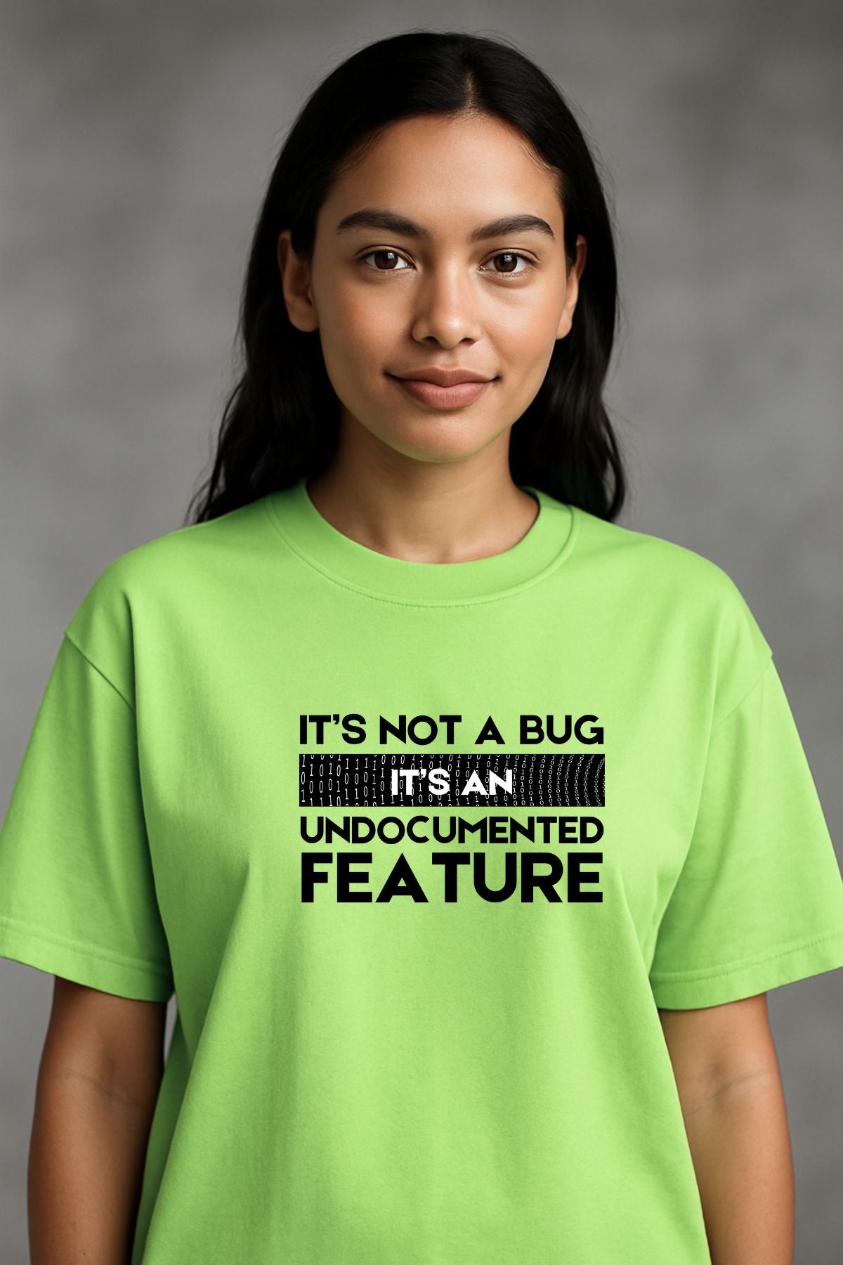 Undocumented Feature Text Printed Oversize T-Shirt
