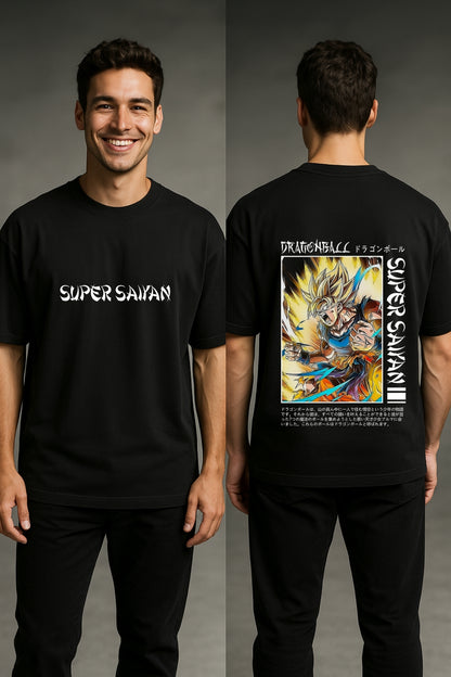 Goku Super Saiyan Anime Printed Oversize T-Shirt