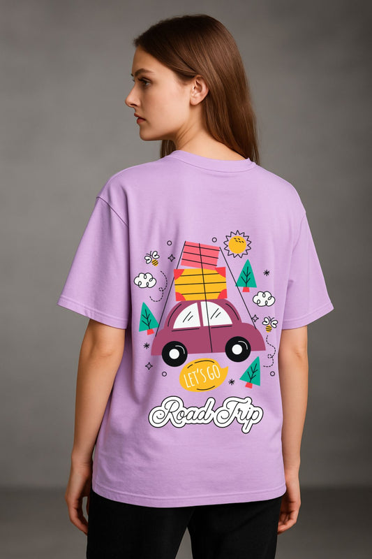 Road Trip Travel Printed Oversize T-Shirt