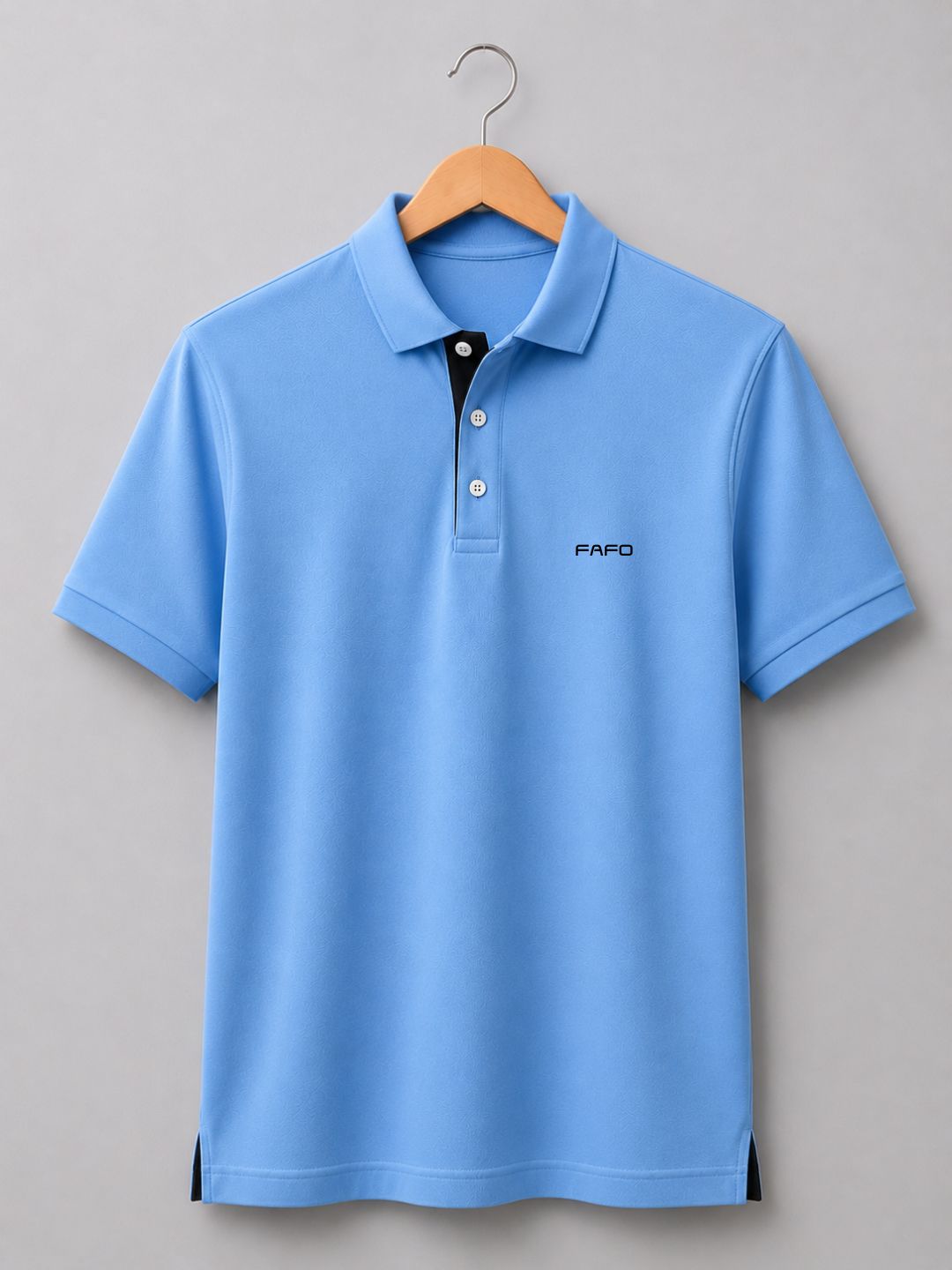 Sky Blue Premium Plain Polo T-Shirt for Men