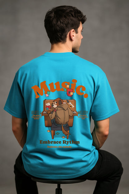 Music Lover  Printed Oversize T-Shirt