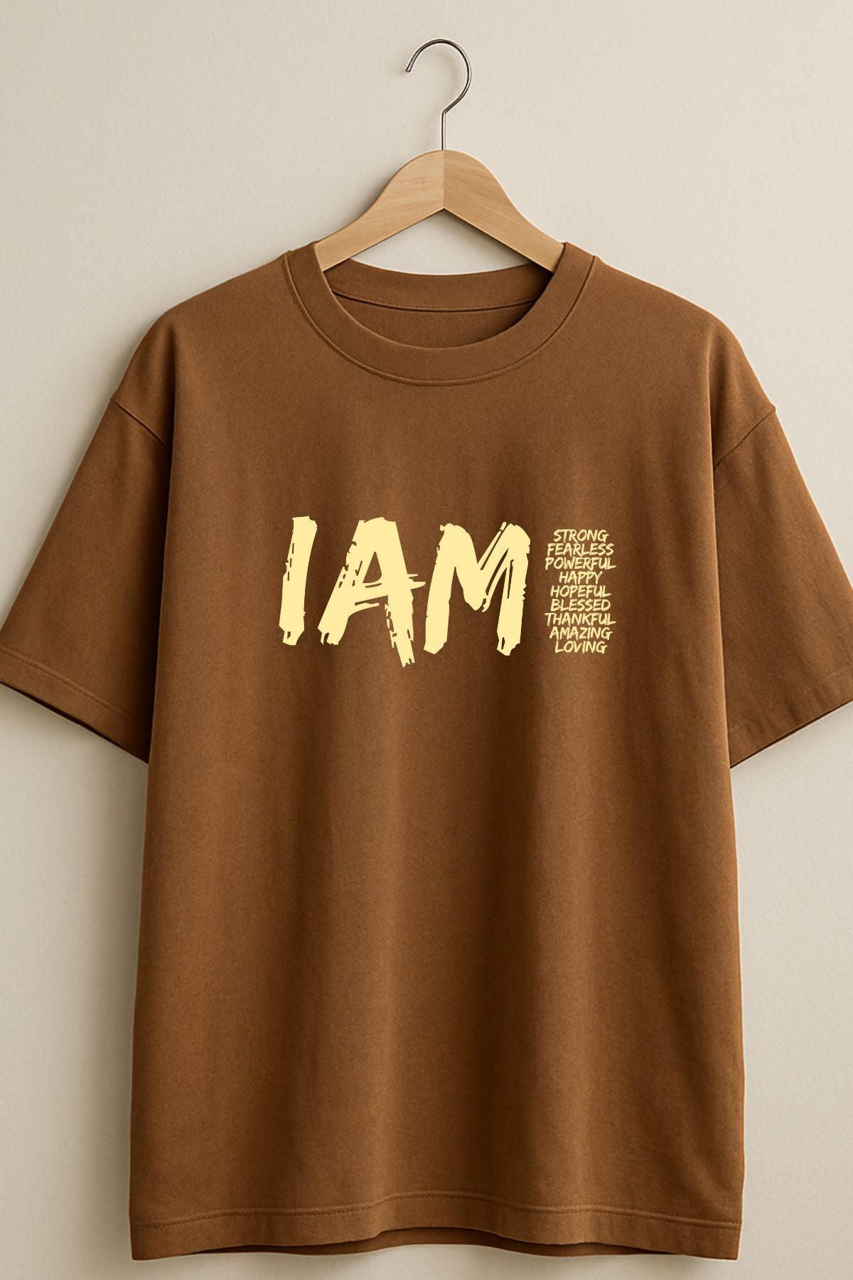 I AM Printed Oversize T-Shirt