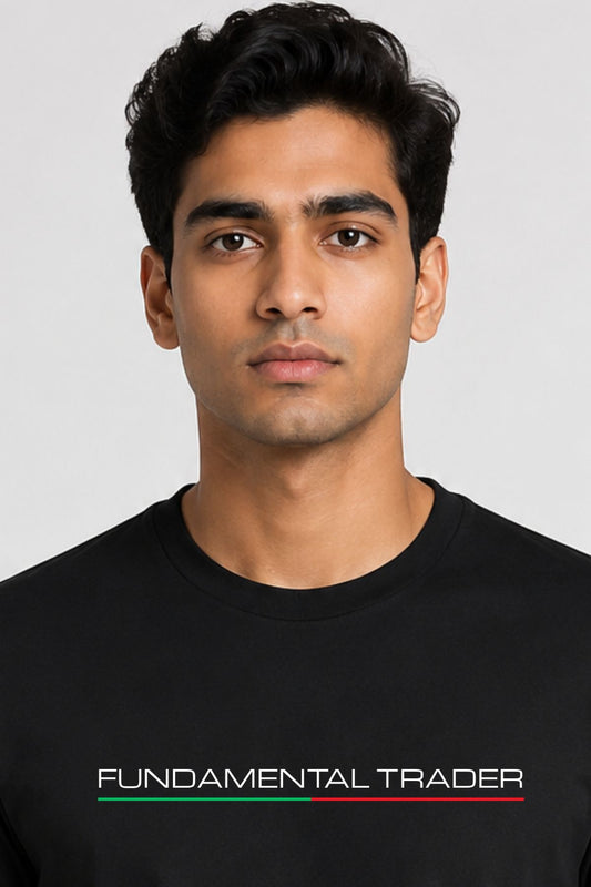 Fundamental Trader Black Printed Unisex Trading T-Shirt
