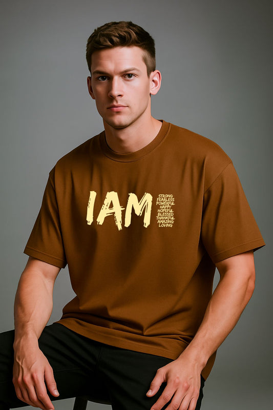 I AM Printed Oversize T-Shirt