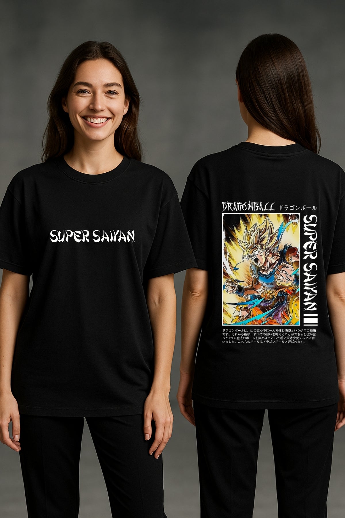 Goku Super Saiyan Anime Printed Oversize T-Shirt